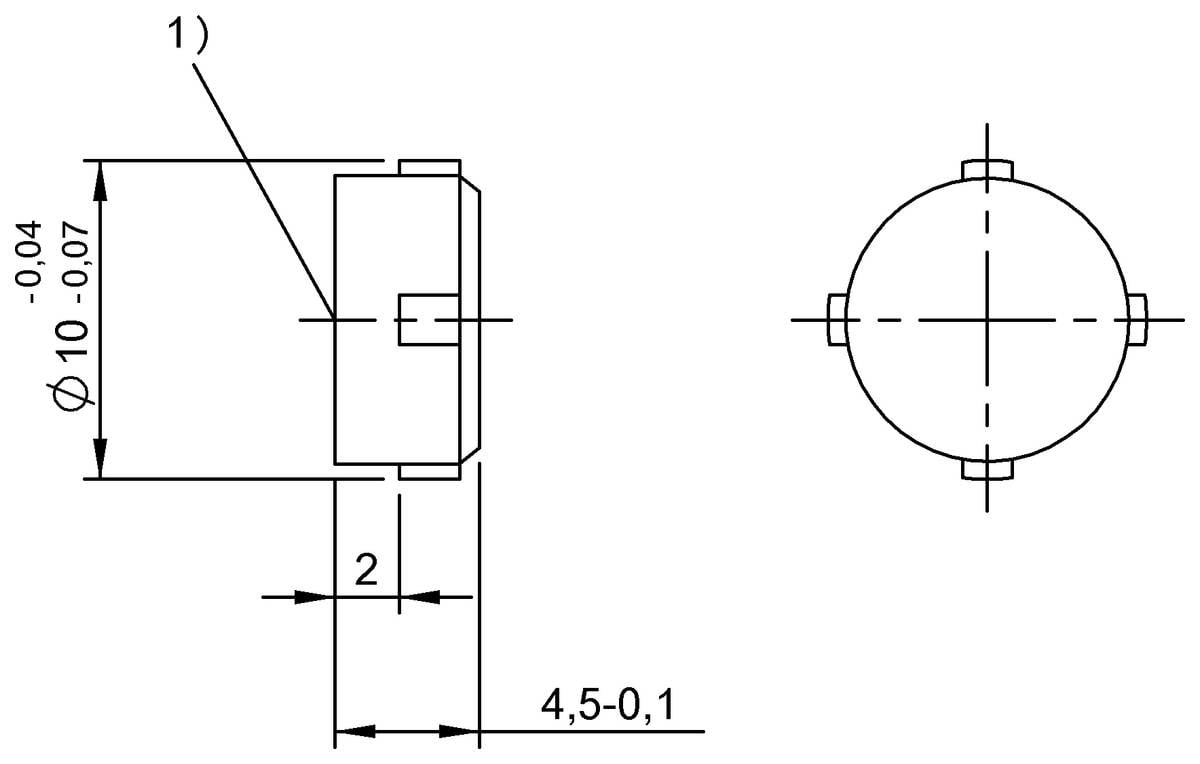 BALLUFF BIS C-122-05/L, Runde Tags für den LF-Bereich (70/455 kHz), P/n: BIS015W-1