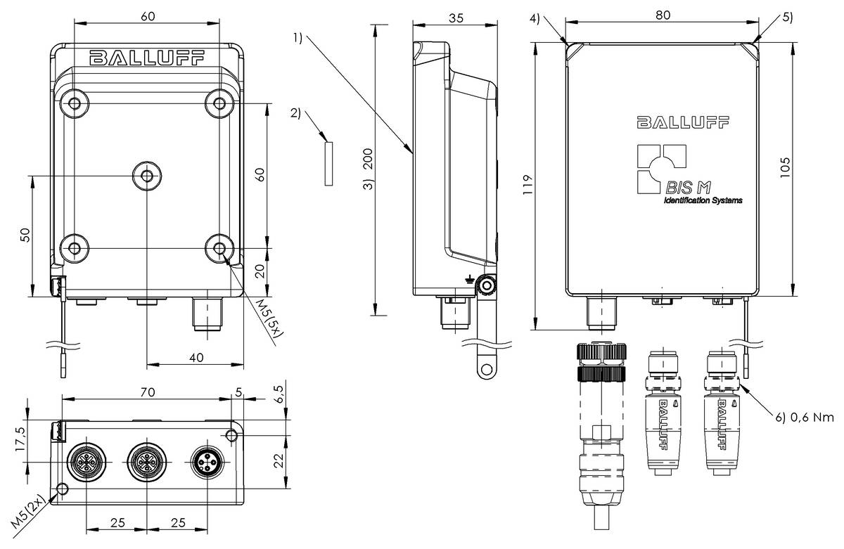 BALLUFF Schreib-/Lesegerät - BIS018A, 1 St.-2