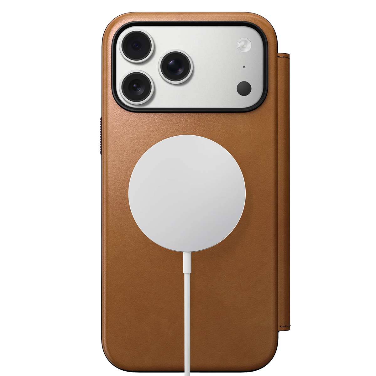 Nomad Modern Leather Folio iPhone 17 Pro Max English Tan-4