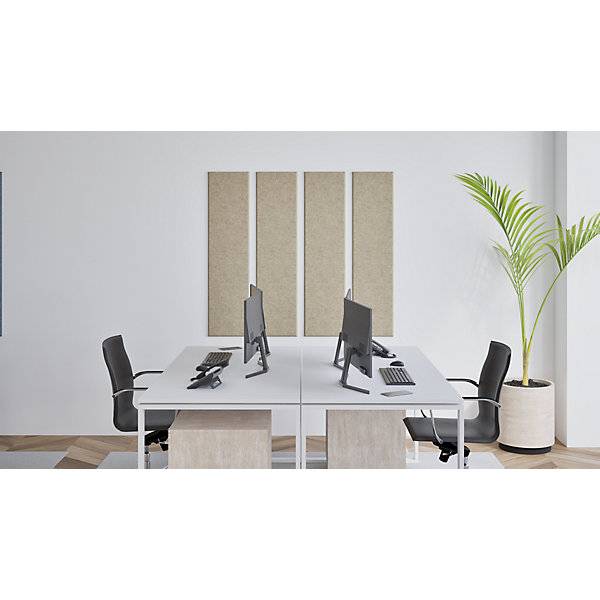 Akustik-Wandplatte HxB 1200 x 300 mm VE 4 Stk beige ab 10 VE. TAKKT Industrial & Packaging GmbH 84303549-2