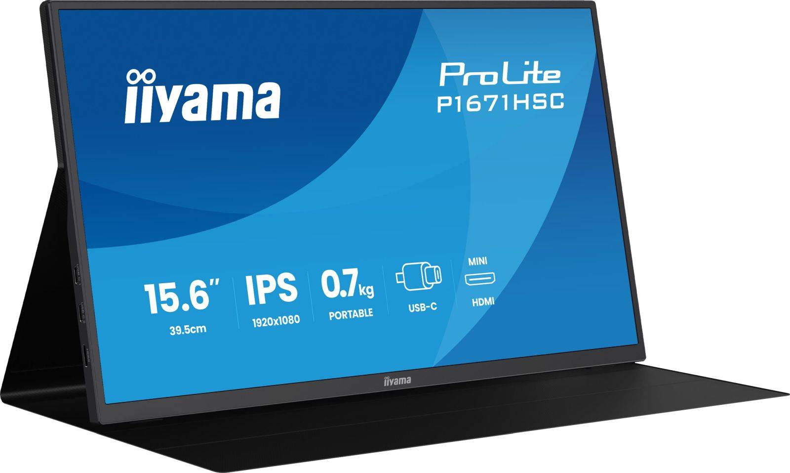 iiyama ProLite P1671HSC-B1 15.6" 16:9 Full HD IPS Portable Display schwarz-0