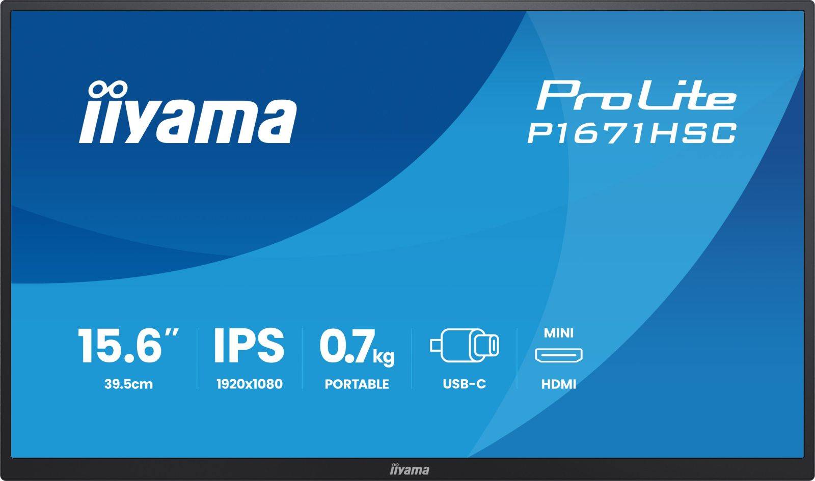 iiyama ProLite P1671HSC-B1 15.6" 16:9 Full HD IPS Portable Display schwarz-1
