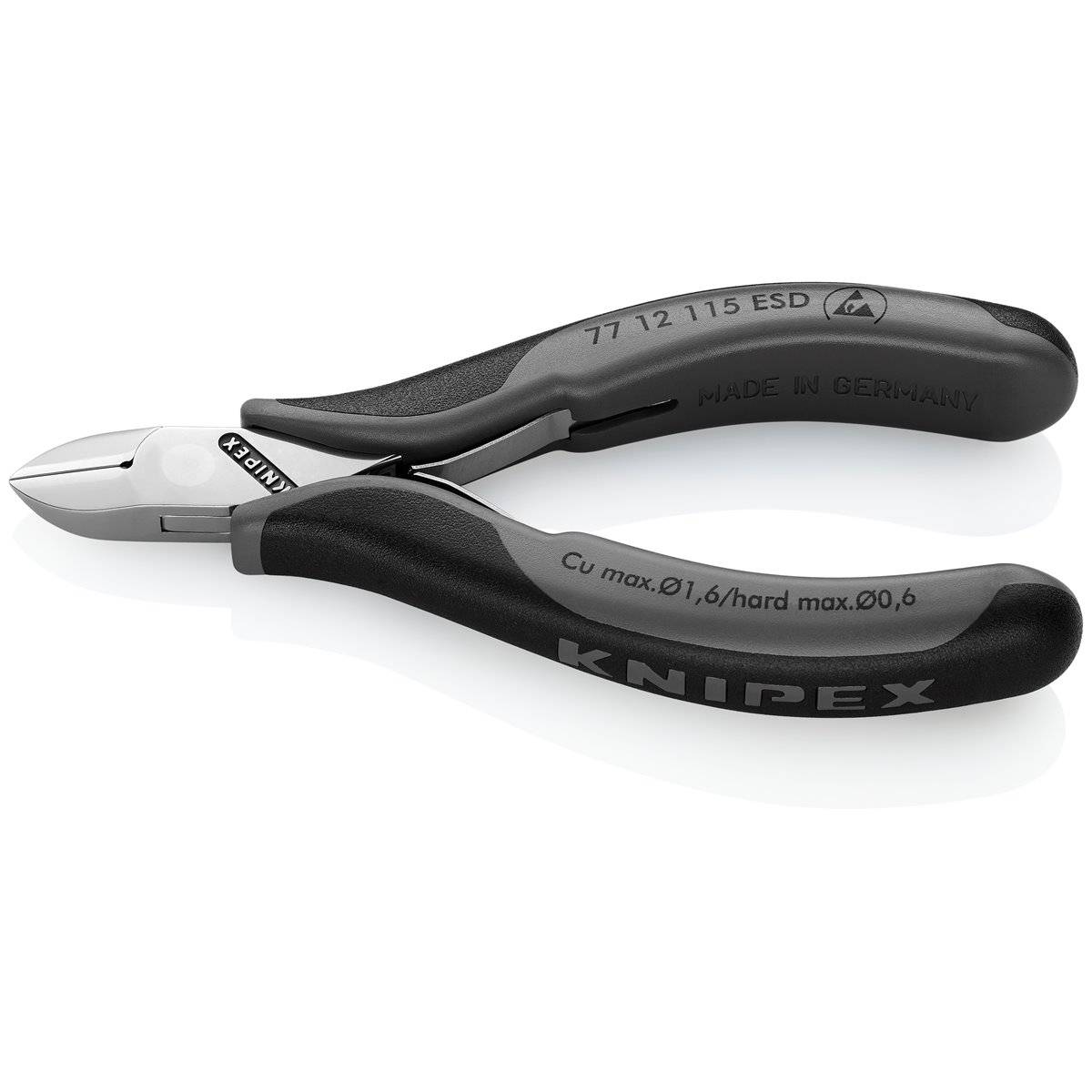 Knipex 77 12 115 ESDSB Elektronik-Seitenschneider-0