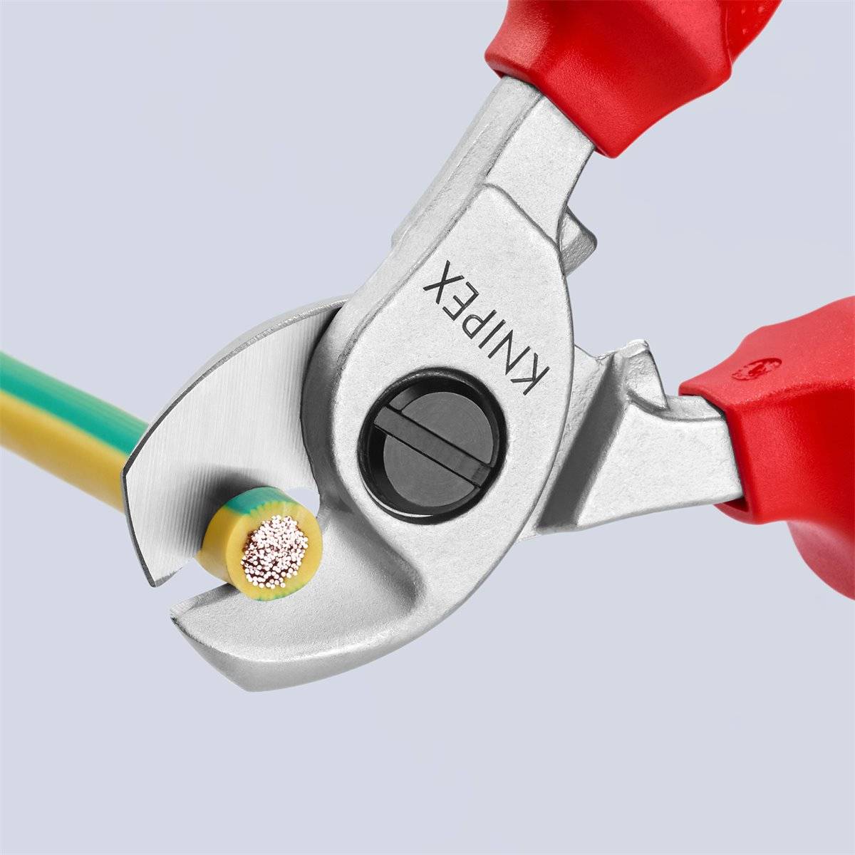Knipex 95 16 165 T BK Kabelschere mit Befestigungs öse-1