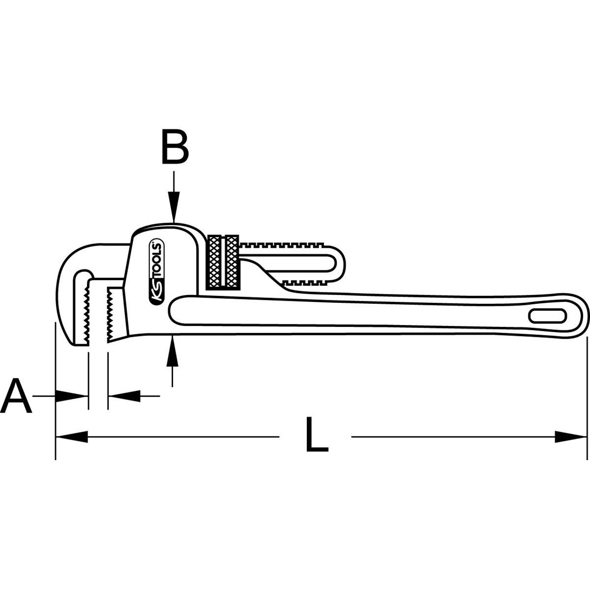 KS-Tools 963.0021 BRONZE+ Rohrzange 25mm-4