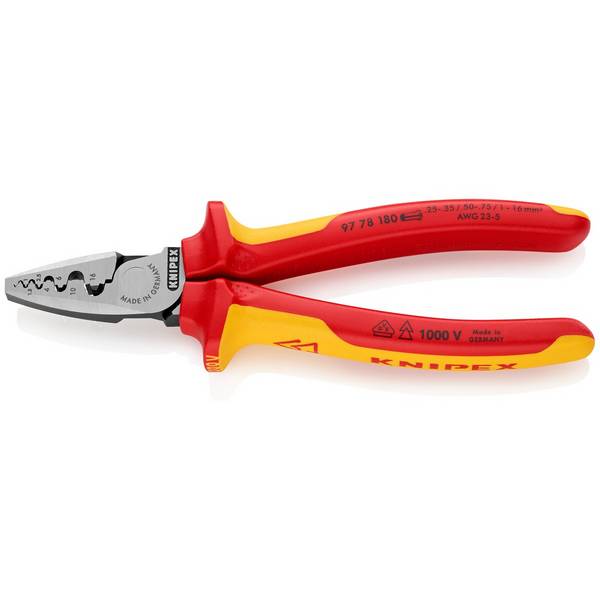 Knipex 97 78 180 SB Crimpzange fuer Aderendhuelsen huelsen