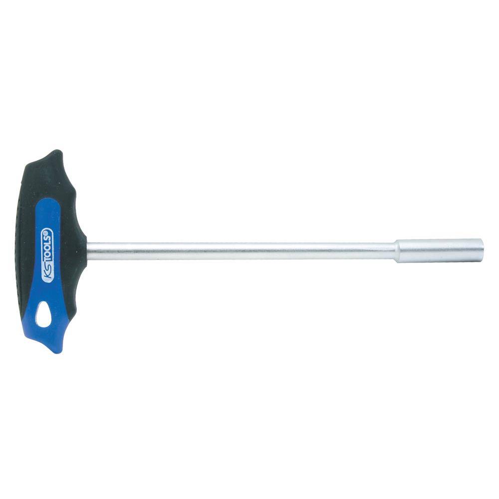 KS Tools 158.5010-E CHROMEplus T-Griff-Nuss-Schraubendreher, lang, 10mm, auf Hän-0