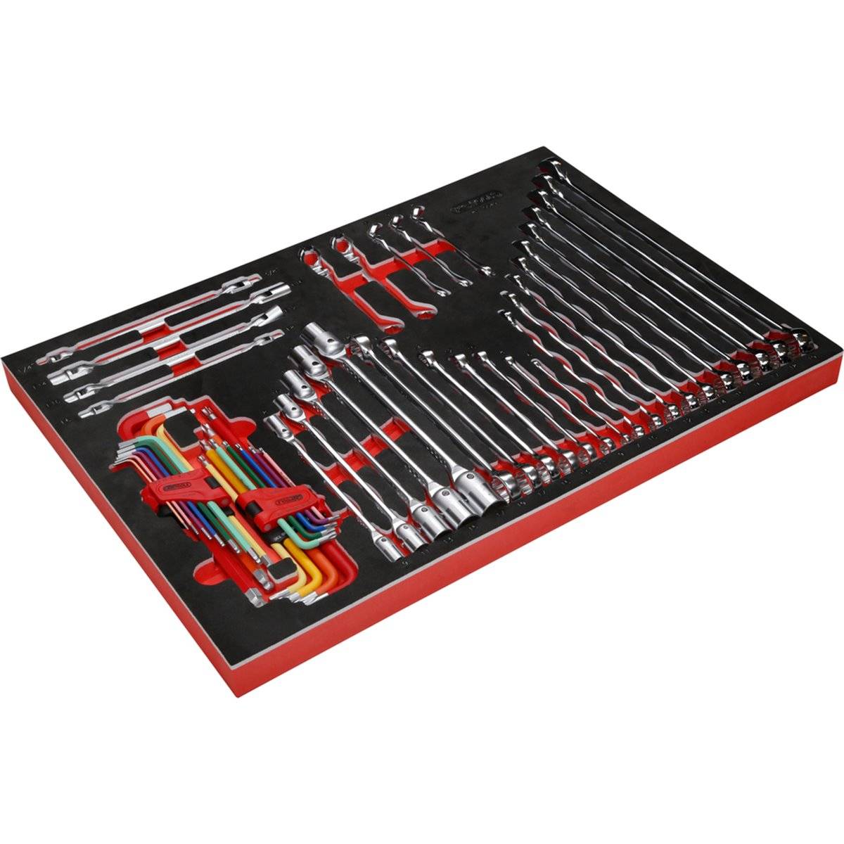 KS-Tools 811.0049 Schraubenschlüssel-Satz in Schau mstoffeinlage, 49-tlg-1