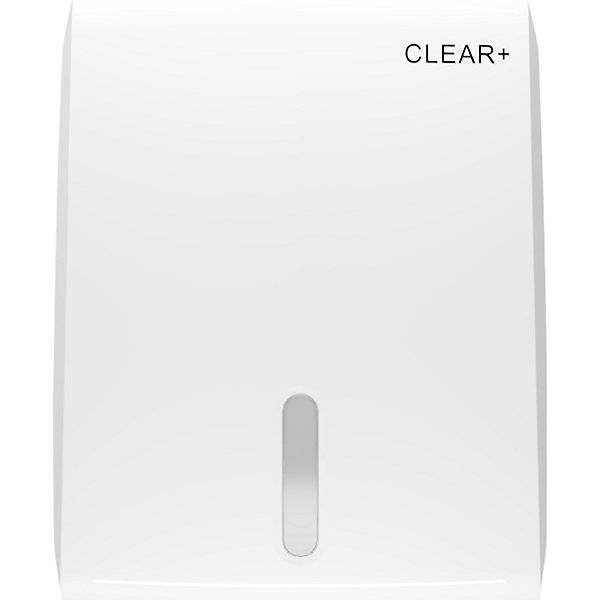 Faltpapierspender Clear+ für 400 Tücher weiß. CWS Hygiene Deutschland GmbH & Co. KG 85105549-1