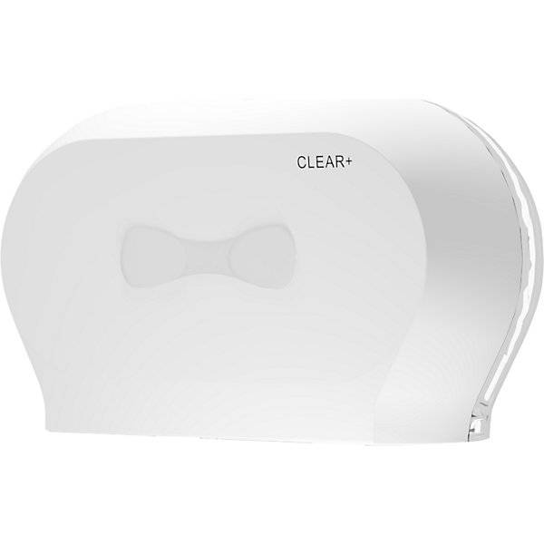 Toilettenpapierspender Midi Clear+ HxBxT 1200 x 800 x 2200 mm Kunststoff weiß. CWS Hygiene Deutschland GmbH &