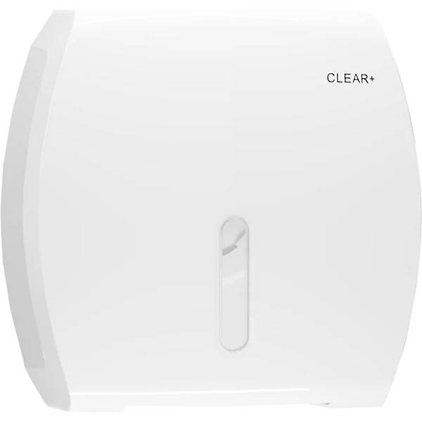 Toilettenpapierspender Jumbo Clear+ HxBxT 310 x 590 x 555 mm Kunststoff weiß. CWS Hygiene Deutschland GmbH &-1