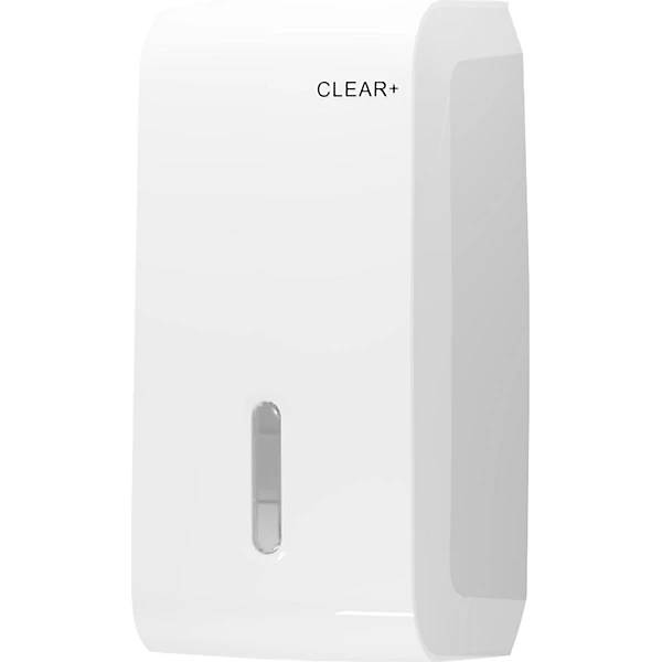 Toilettenpapierspender Clear+ für Einzelblattentnahme Kunststoff weiß. CWS Hygiene Deutschland GmbH & Co. KG