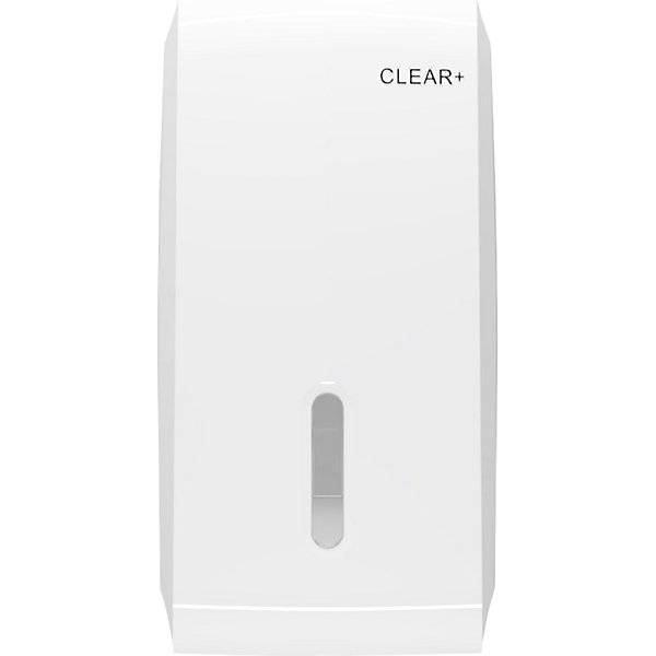 Toilettenpapierspender Clear+ für Einzelblattentnahme Kunststoff weiß. CWS Hygiene Deutschland GmbH & Co. KG-1