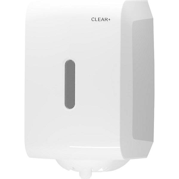Hand- und Wischtuchspender Innenabrollung Clear+ mit Innenabrollung HxBxT 473 x 391 x 669 mm. CWS Hygiene