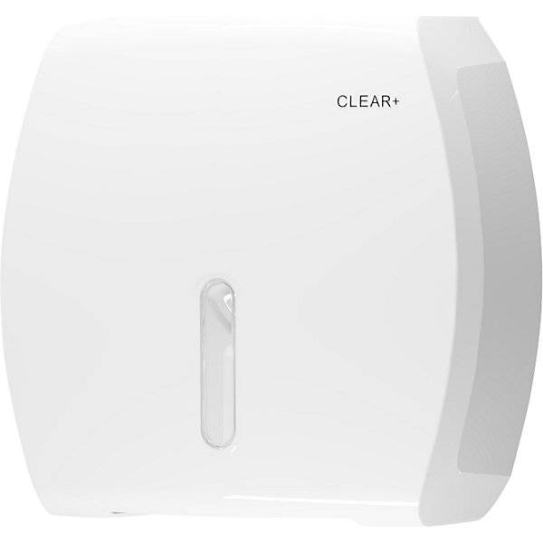 Toilettenpapierspender Jumbo Clear+ HxBxT 310 x 590 x 555 mm Kunststoff weiß. CWS Hygiene Deutschland GmbH &