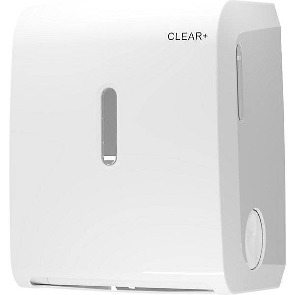 Spender für Rollenhandtücher Clear+ HxBxT 400 x 390 x 600 mm weiß. CWS Hygiene Deutschland GmbH & Co. KG