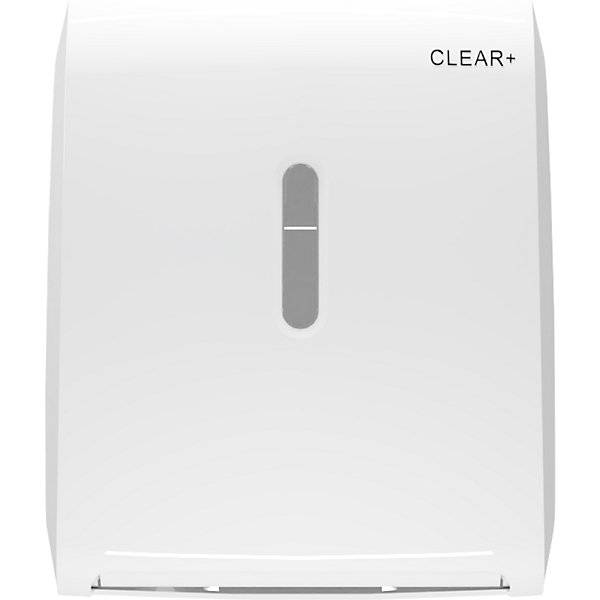 Spender für Rollenhandtücher Clear+ HxBxT 400 x 390 x 600 mm weiß. CWS Hygiene Deutschland GmbH & Co. KG-2