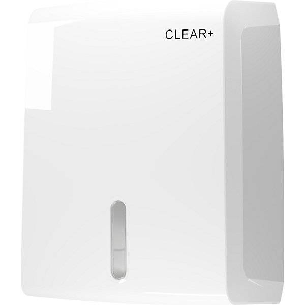 Faltpapierspender Clear+ für 400 Tücher weiß. CWS Hygiene Deutschland GmbH & Co. KG 85105549-0