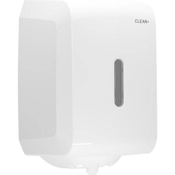 Hand- und Wischtuchspender Innenabrollung Clear+ mit Innenabrollung HxBxT 473 x 391 x 669 mm. CWS Hygiene-2