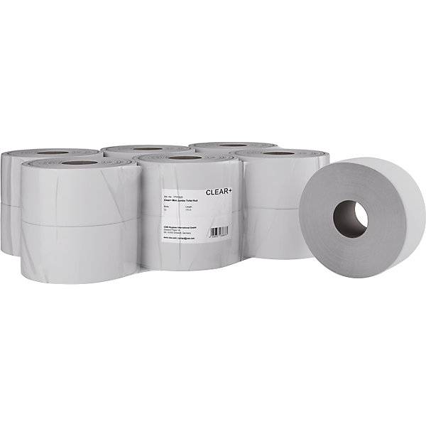 Toilettenpapier Clear+ 2-lagig VE 12 Stk 175 m je Rolle. CWS Hygiene Deutschland GmbH & Co. KG 85121649-0