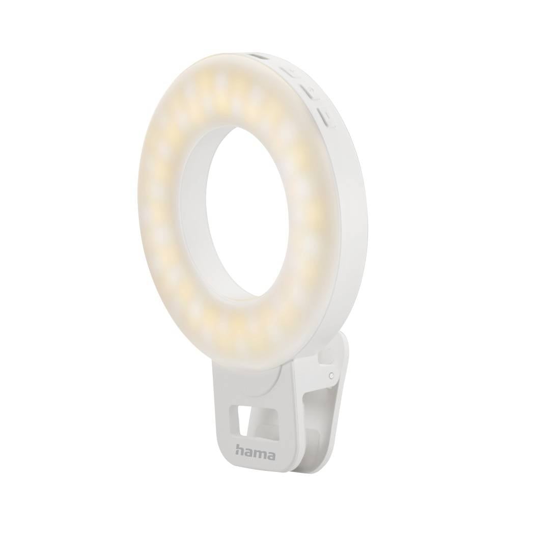 hama 00004674 LED-Ringleuchte "ToGo", Clip-On-Ringlicht für Handy, aufladbar, 3 Modi-0