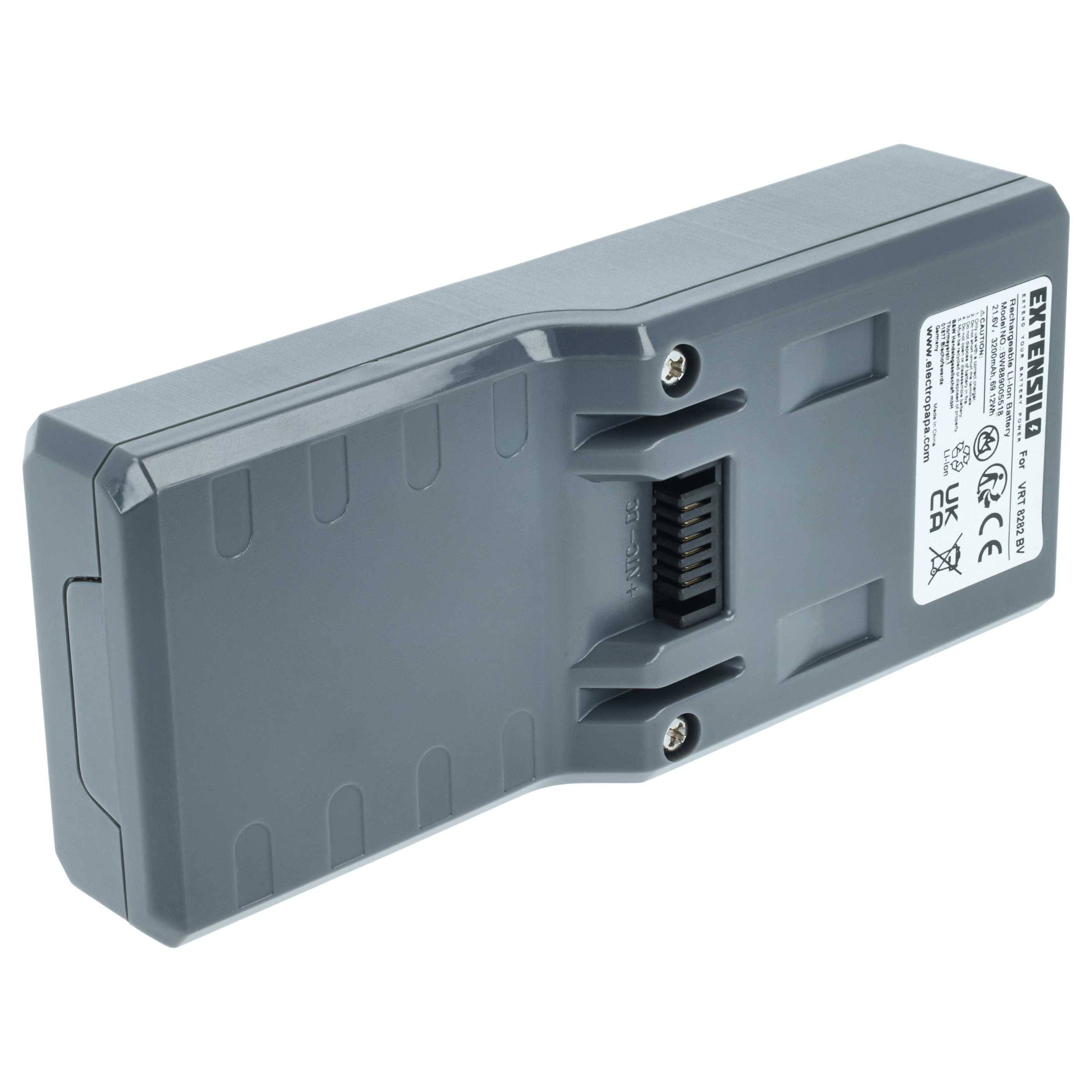 EXTENSILO Akku kompatibel mit Hoover FD22BC011 | FD22BC, FD22BR, FD22BCPET00, FD22BCPET 001, FD22BR001 Staubsauger (3,2-1