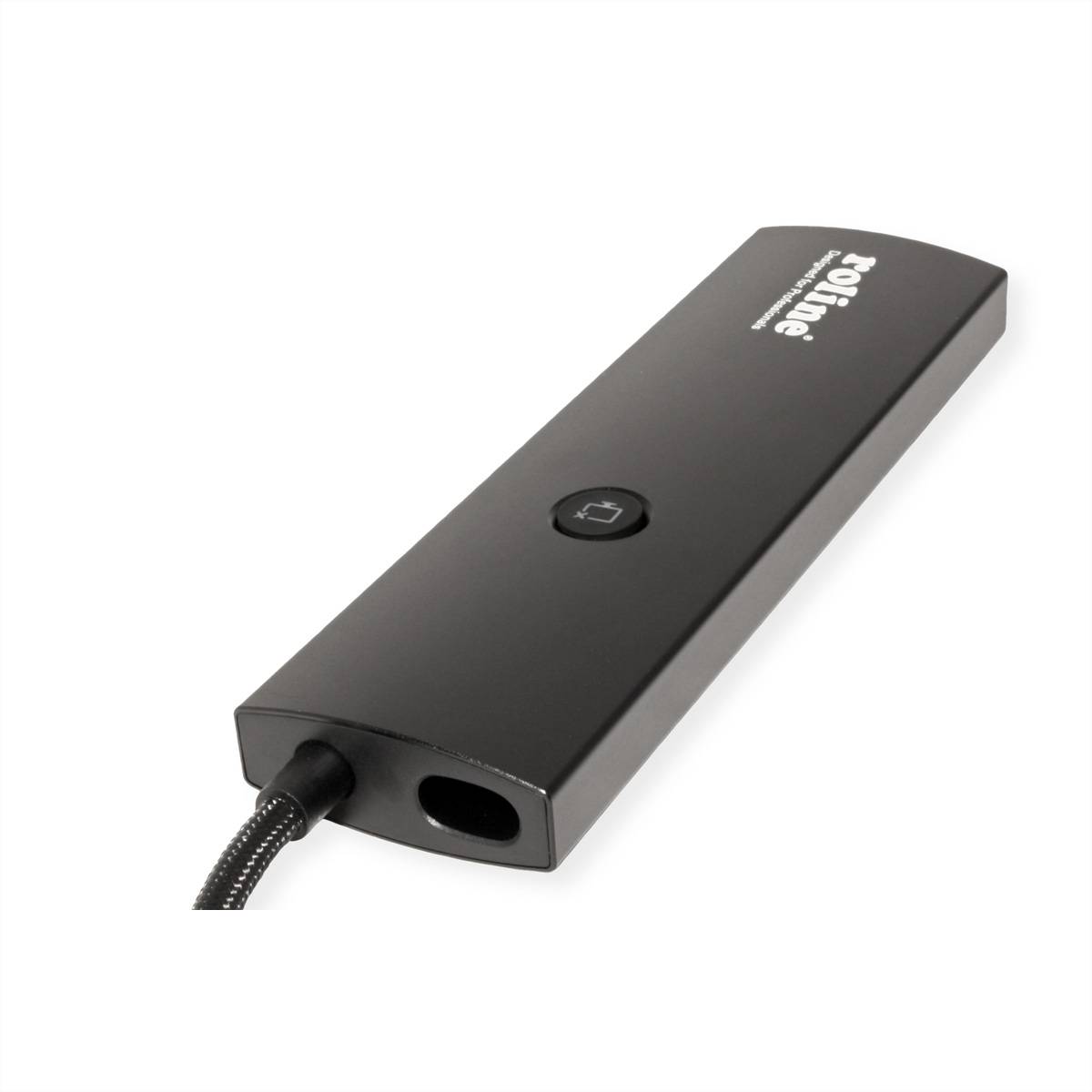 ROLINE USB 3.2 Gen2 Typ C Multiport Dockingstation, HDMI 4K60, USB 3.2 Gen2, USB-C PD, LAN, SD-Card Reader-4