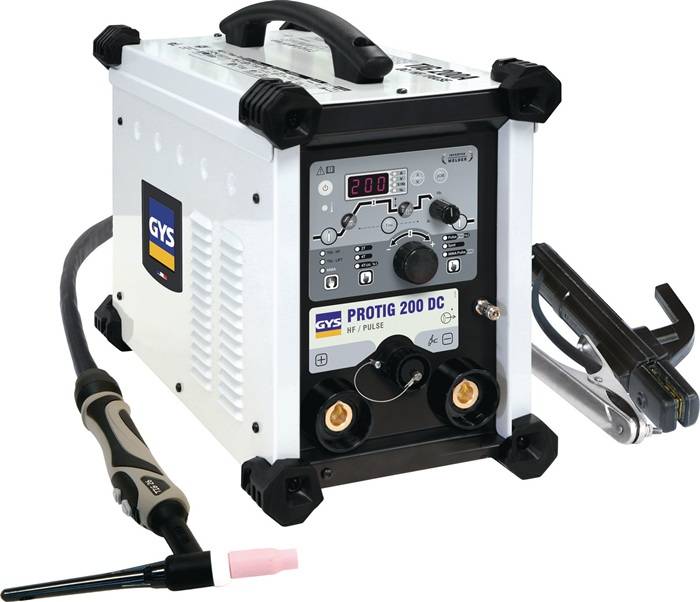 TIG-Schweißanlage PROTIG 200 DC HF m.Zub.5-200 A gasg.GYS-0
