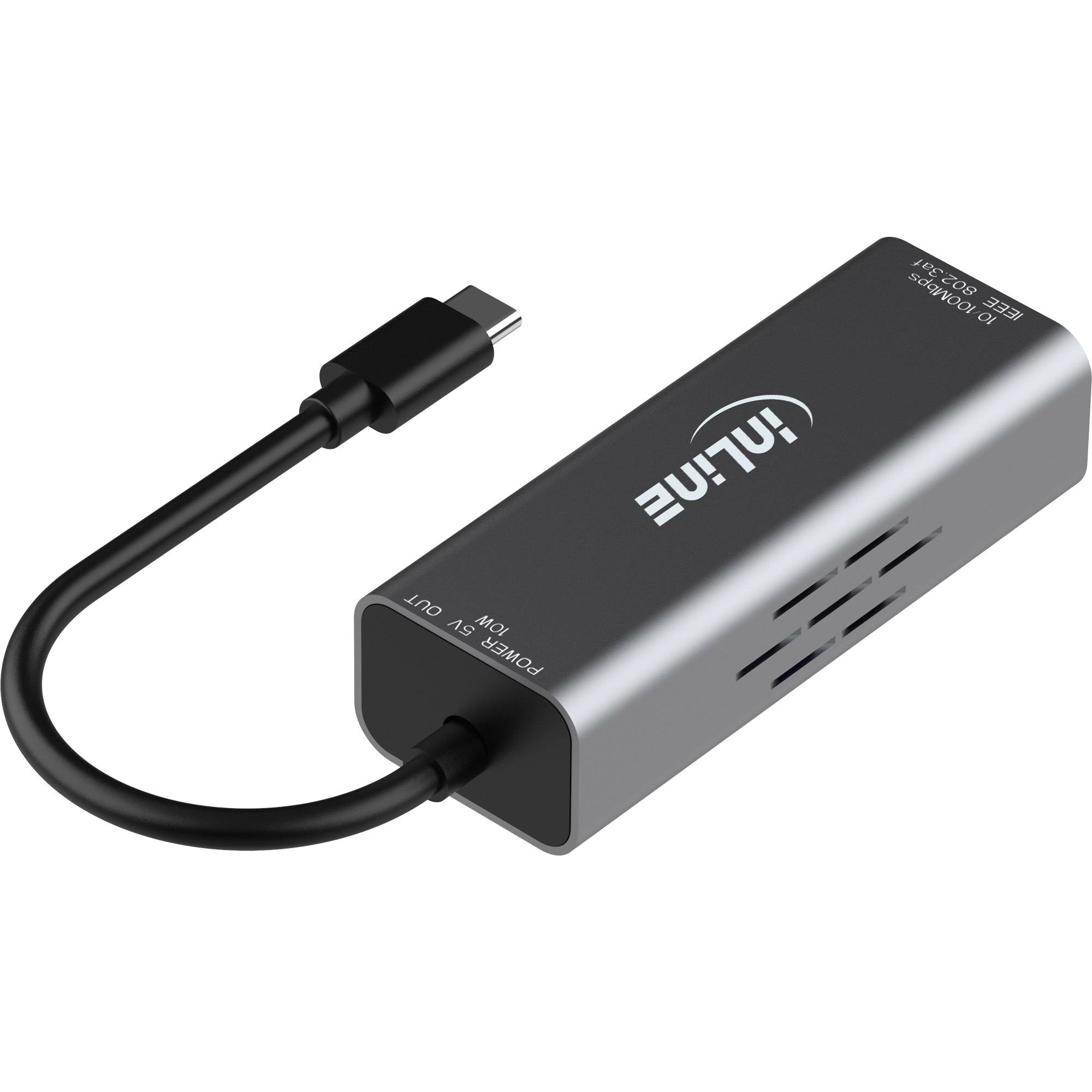 INLINE - USB-C zu RJ45 PoE-Adapter - mit Überspannungsschutz-2