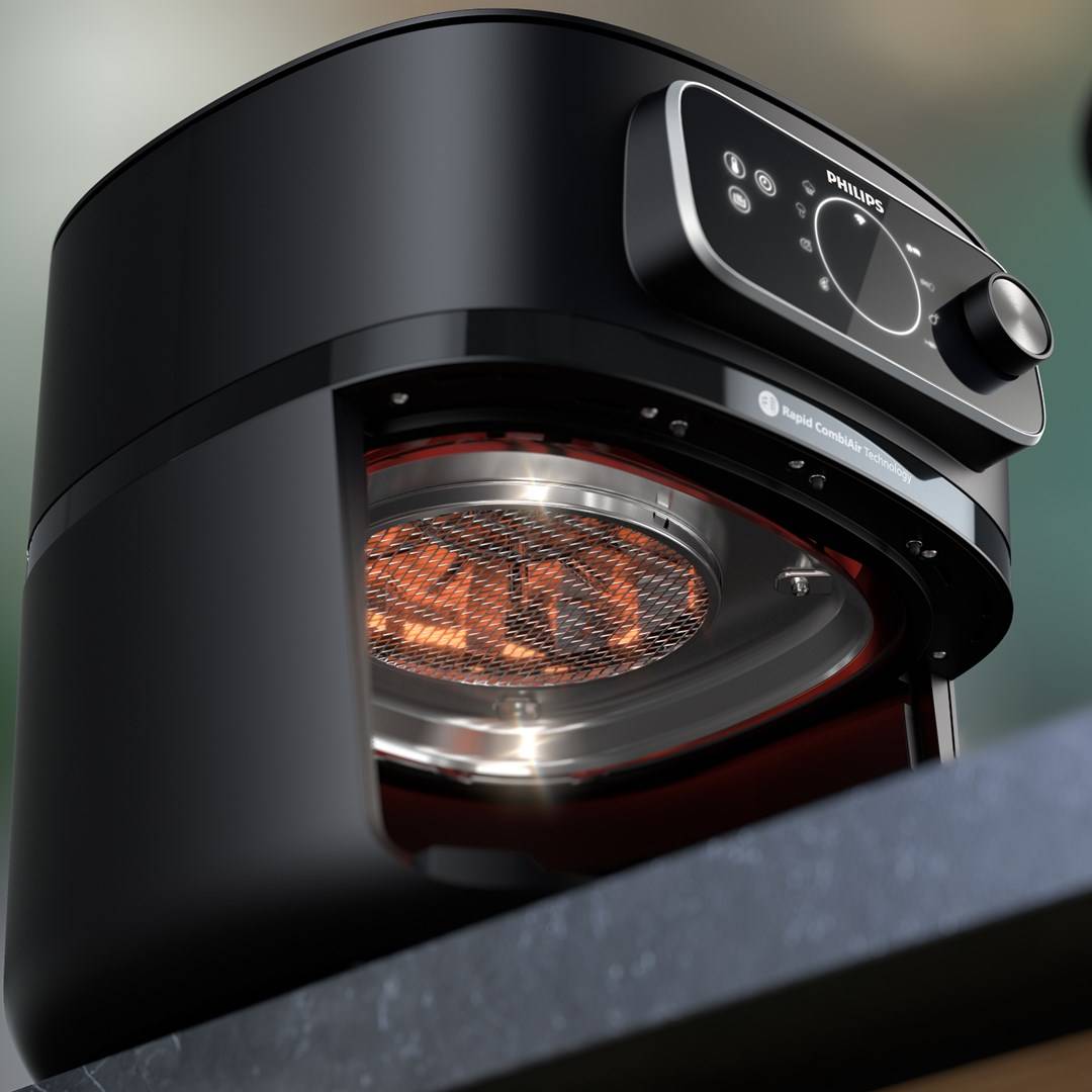 7000 series HD9876/90 Airfryer-Kombi XXL Connected, Heißluftfritteuse, 8,3 l, 2-1