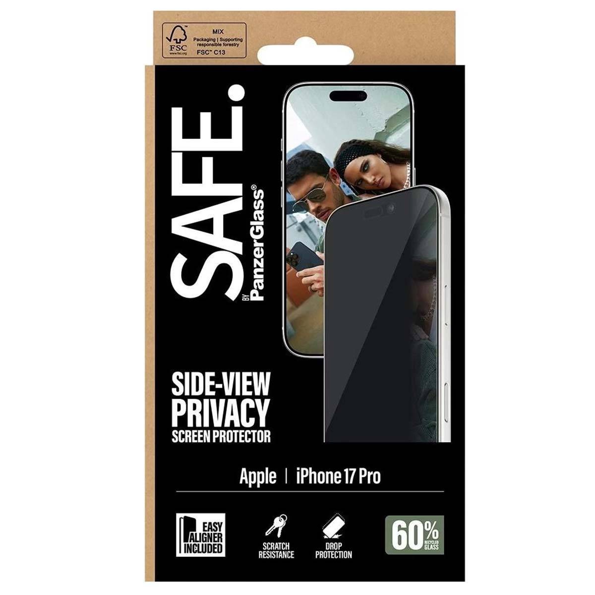 PanzerGlass SAFE. Privacy Screen Protector iPhone 17 Pro Ultra-Wide Fit-4