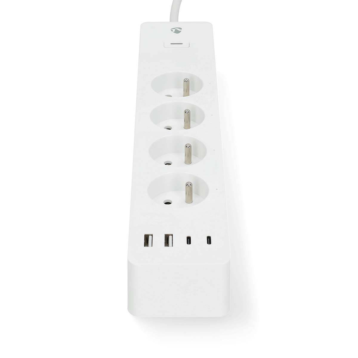 N WIFIP313EWT - Switchable WLAN socket strip 4-way 4x USB-1