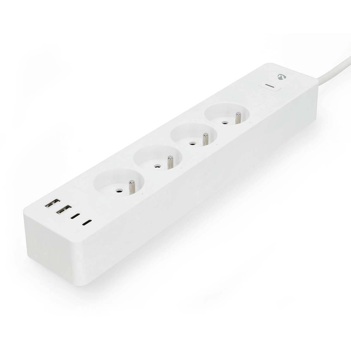 N WIFIP313EWT - Switchable WLAN socket strip 4-way 4x USB-2