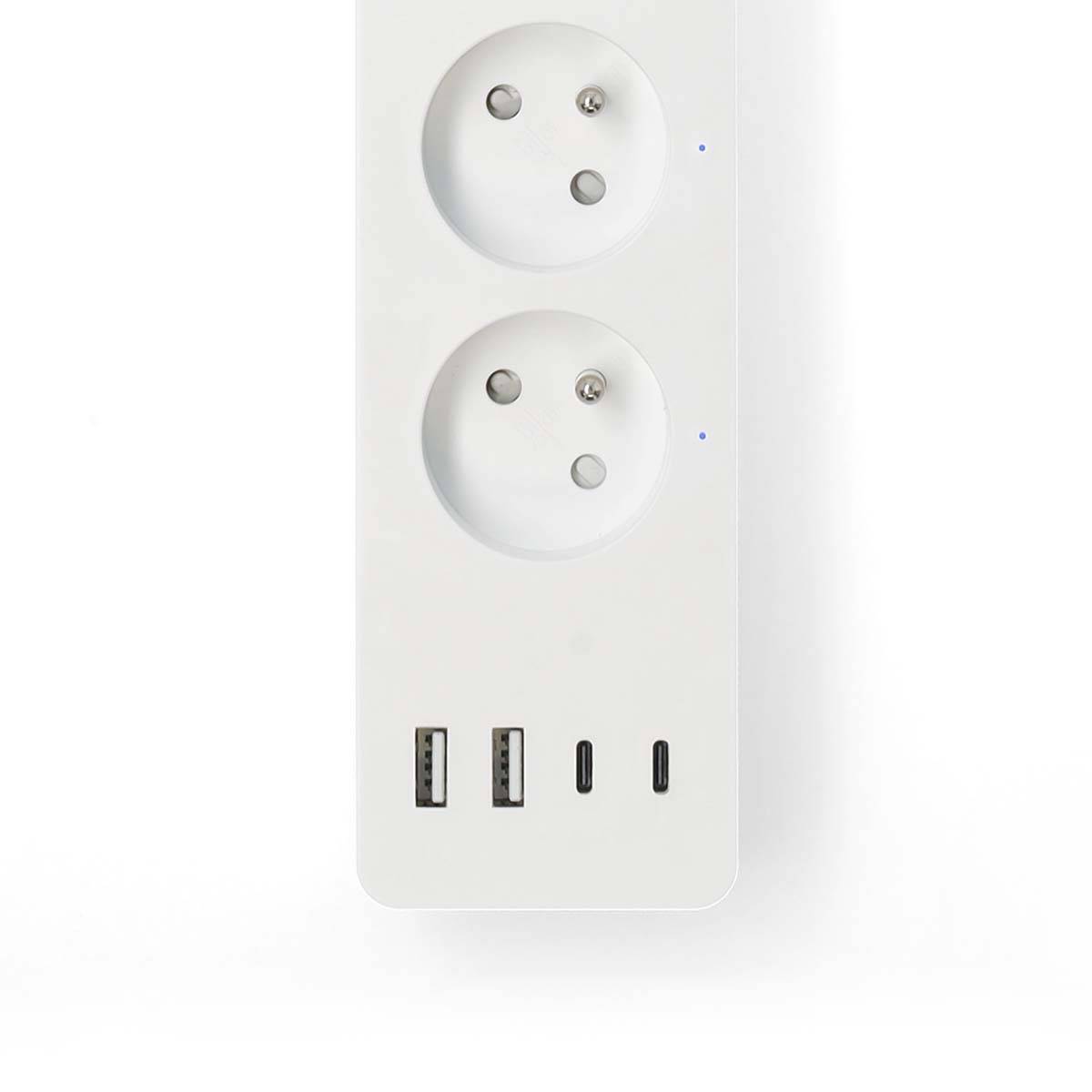 N WIFIP313EWT - Switchable WLAN socket strip 4-way 4x USB-3