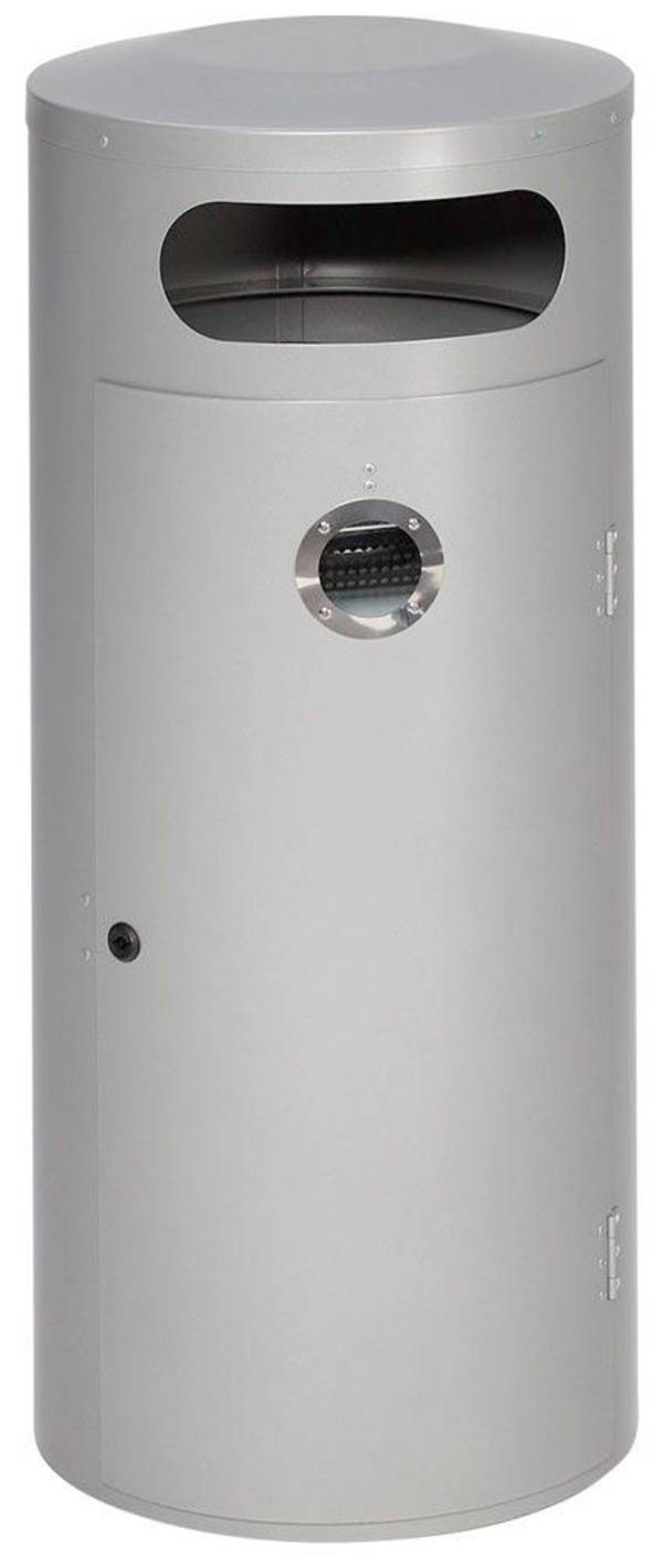 Kombiascher, Volumen 70 Liter, Durchmesser 420 mm, Höhe 1045 mm, Einflügeltür, Farbe silber