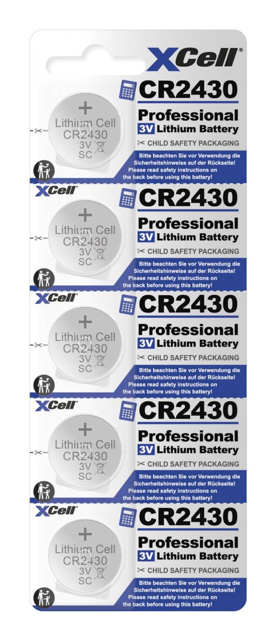 XCell Batterie Knopfzelle CR2430 3V 290mAh 5St.-1