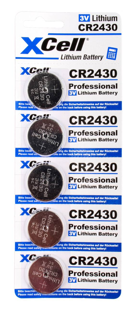 XCell Batterie Knopfzelle CR2430 3V 290mAh 5St.-2