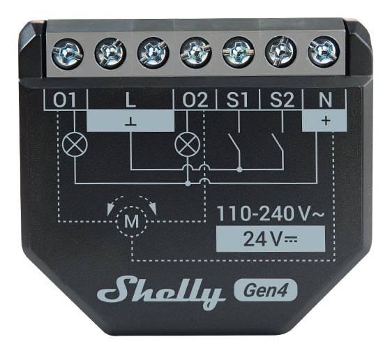 Shelly 2PM Gen4 - Smart-Schalter - kabellos - 802.11b/g/n/ax, Bluetooth 5.0, ZigBee - 2402 - 2480 Mhz, 2412 - 2472 MHz,-1