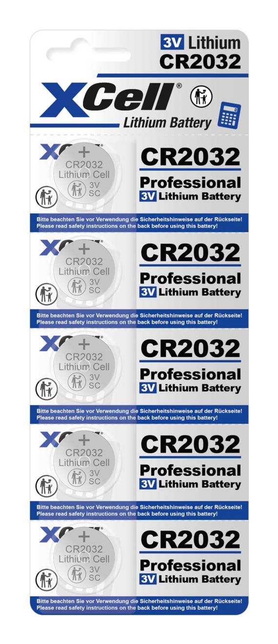 XCell Batterie Knopfzelle CR2032 3V 220mAh 5St.-1