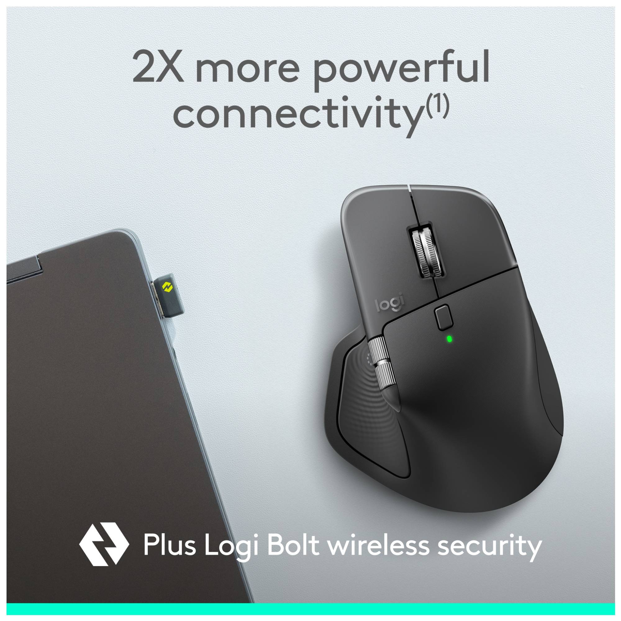 Logitech MX Master 4 for Business kabellose Maus, Graphite 910-007617-4