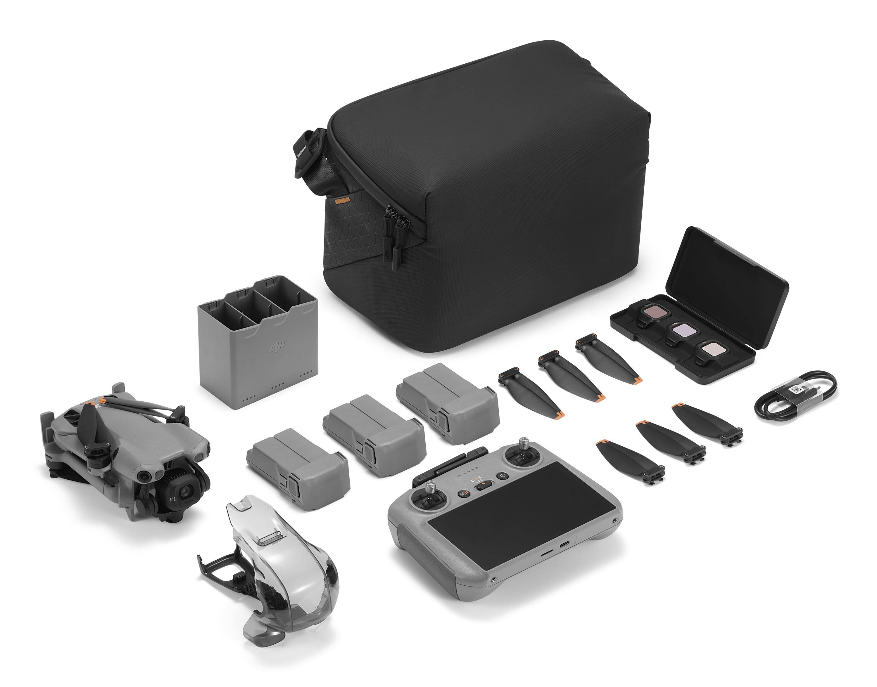 DJI MINI 5 PRO FLY MORE COMBO ( RC 2), 4 Rotoren, 50 MP, 3840 x 2160 Pixel, 18 m/s, 2788 mAh, Schwarz, Grau-4