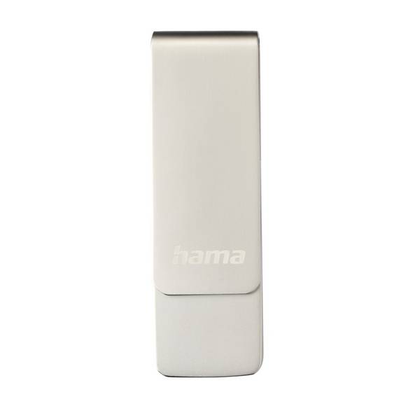 hama 00182487 USB-Stick "Rotate Pro", USB 3.2 Gen1, 256GB, 100MB/s, Silber