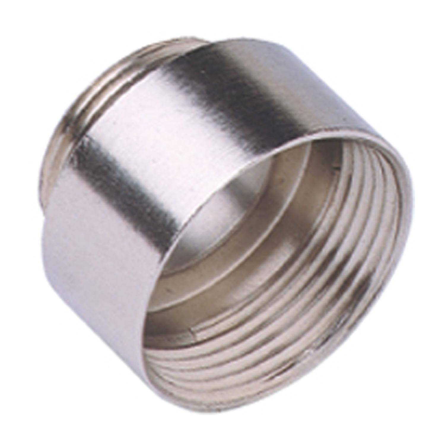 AS M32C ILME Erweiterung, M32 außen auf M40 innen, Messing vernickelt, mit O-Ring Dicht.-0
