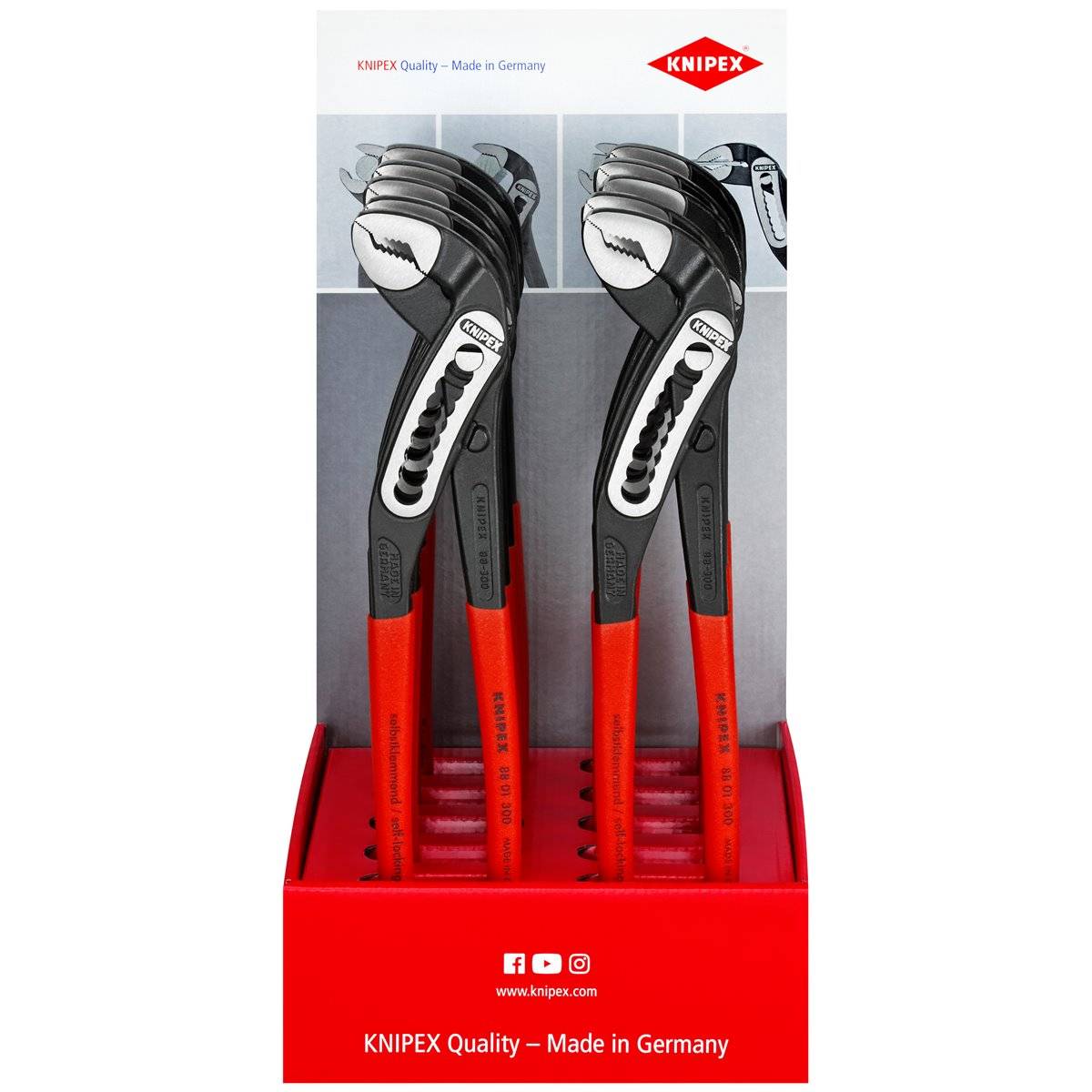 Knipex-Werk Thekendisplay 10-tlg. 00 18 01 V17-1
