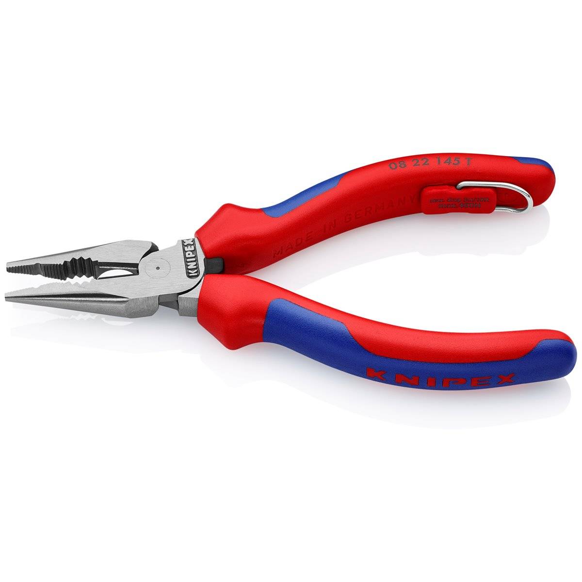Knipex 08 22 145 T BK Spitzkombiz. m. Befestigungs öse-1