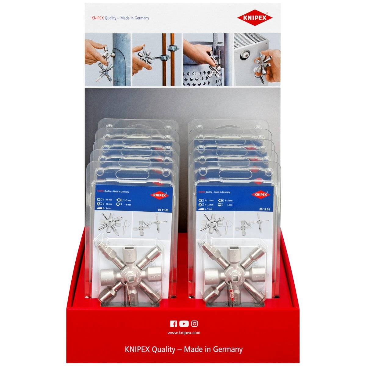 Knipex-Werk Thekendisplay 10-tlg. 00 18 01 V28-1