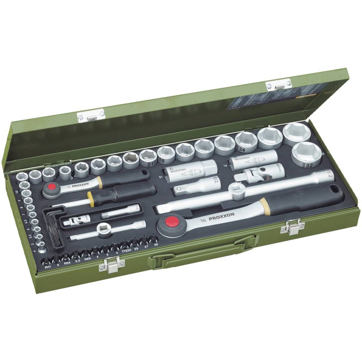 Proxxon 23040 Knarrenkasten 4-32 mm 56-teilig-0