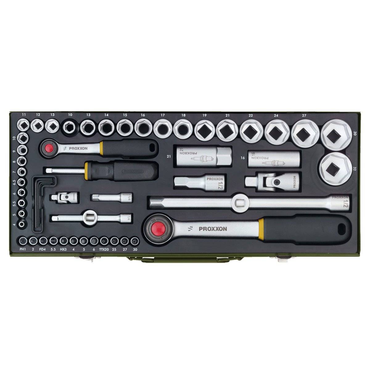 Proxxon 23040 Knarrenkasten 4-32 mm 56-teilig-4