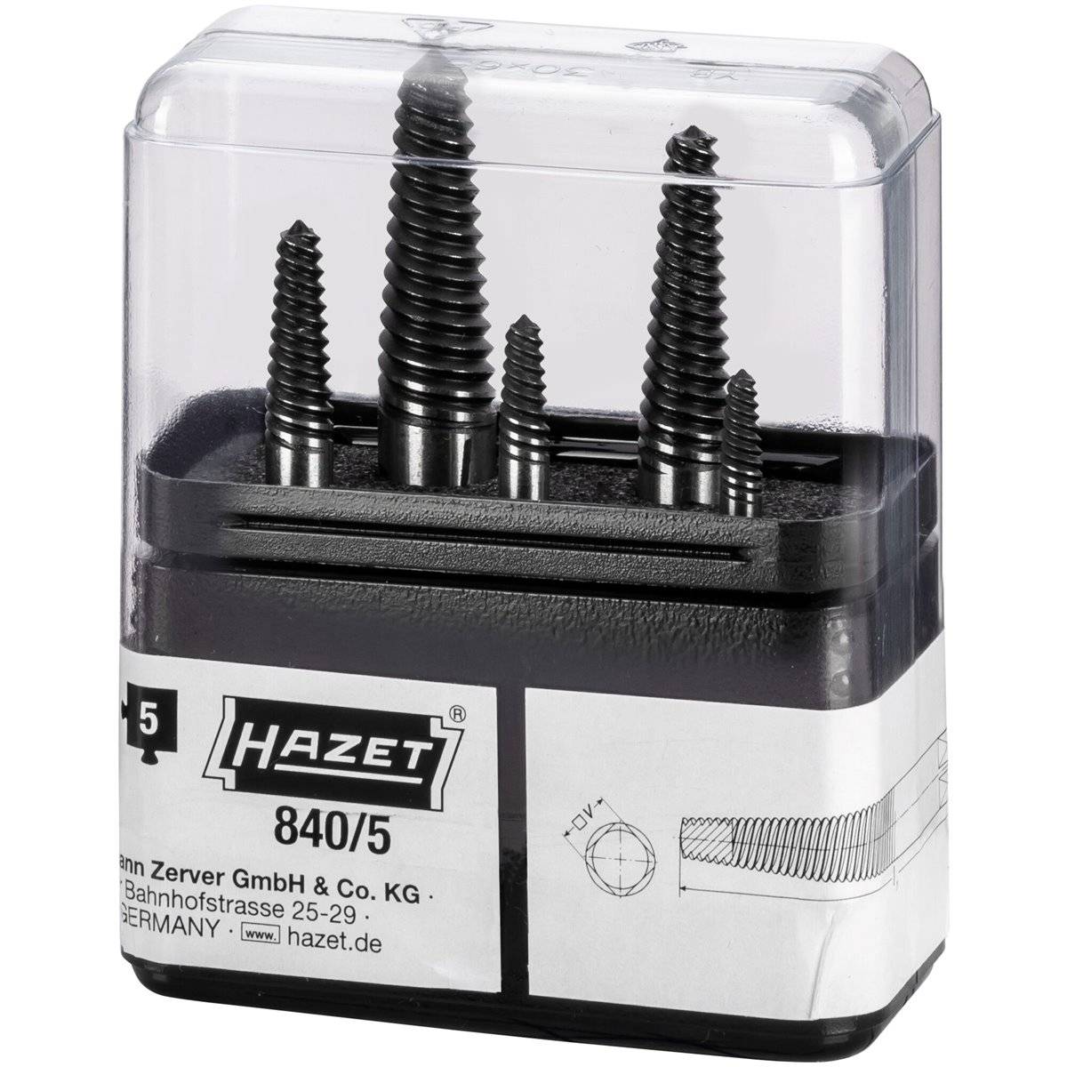 Hazet 840/5 Schraubenausdreher-Satz-1