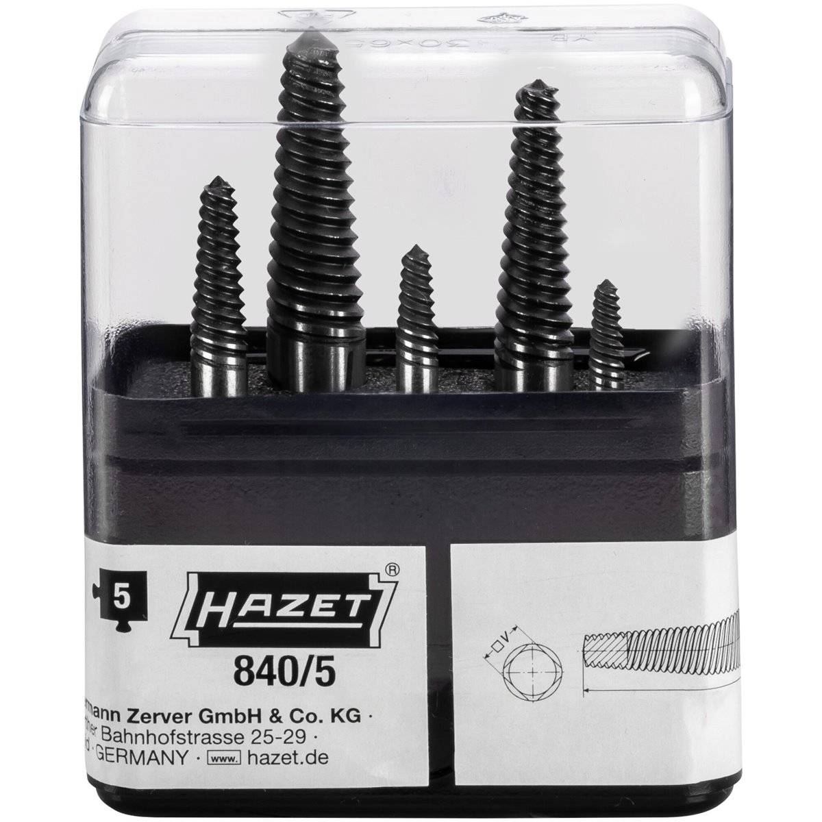 Hazet 840/5 Schraubenausdreher-Satz-3